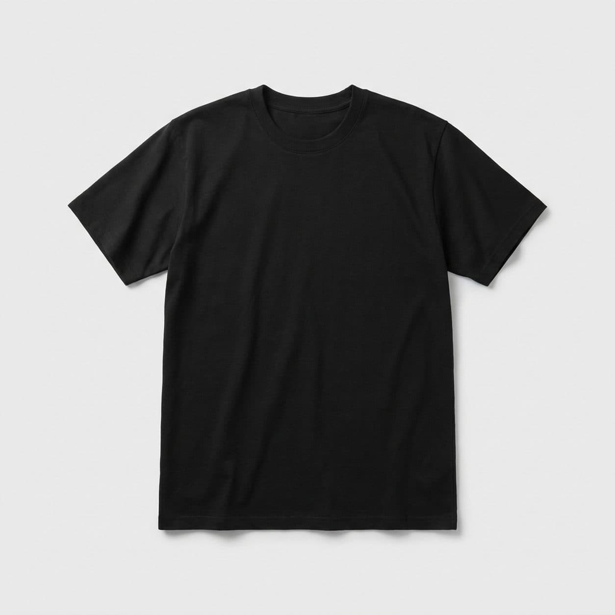 Plain black back of the Born To Scroll, Forced To Work T-shirt