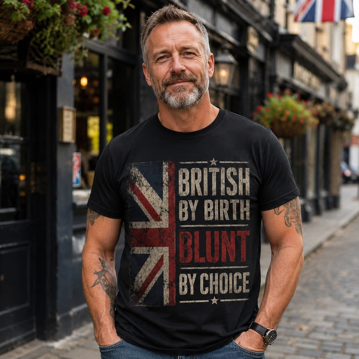 British By Birth Blunt By Choice worn