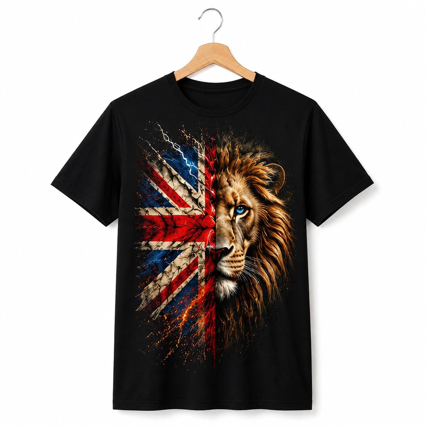 British Lion t-shirt on a hanger