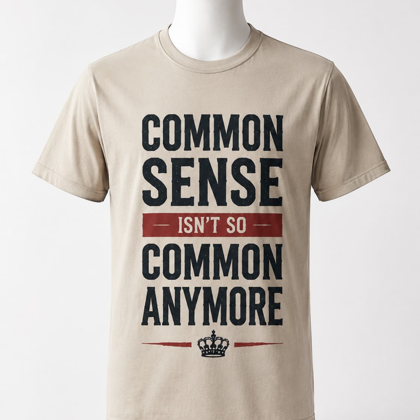 Common Sense Isn't Common t-shirt on a hanger