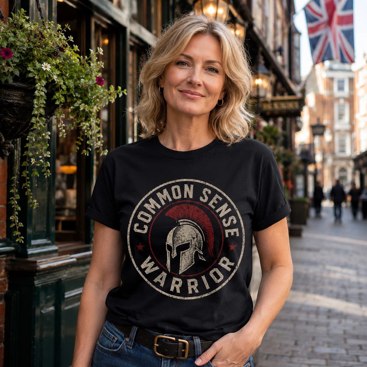 Common Sense Warrior worn