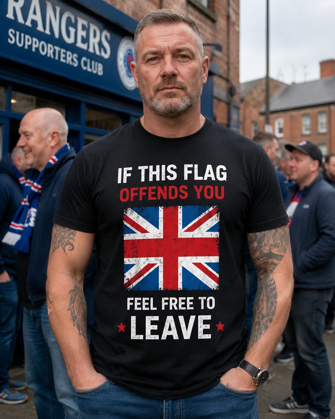 Feel Free To Leave worn