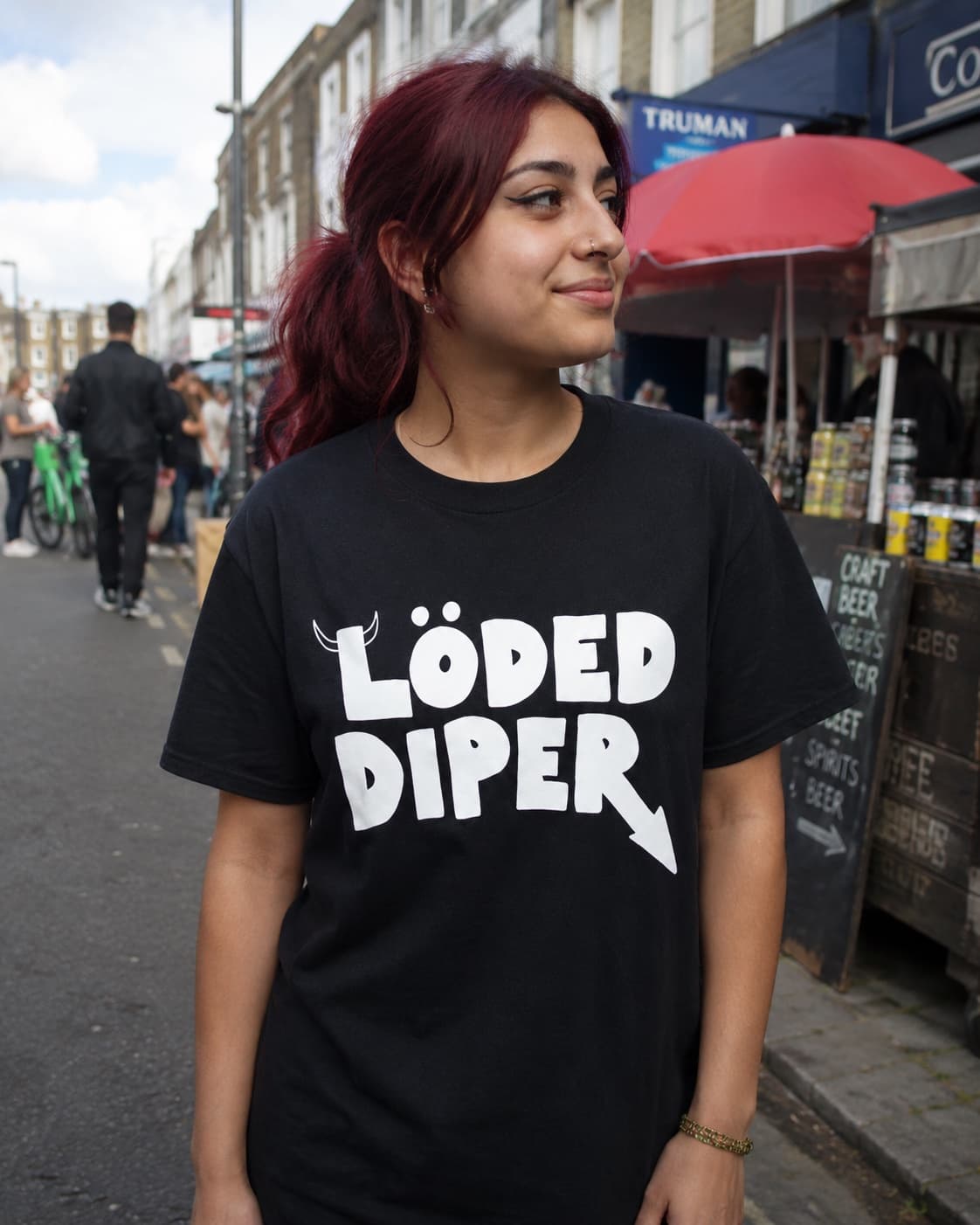 Löded Diper T-shirt worn, lifestyle shot
