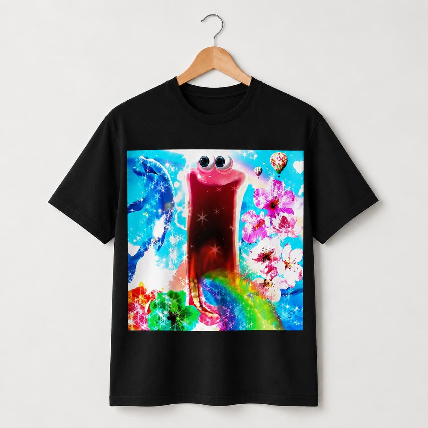 My Last Brain Cell black T-shirt, front print