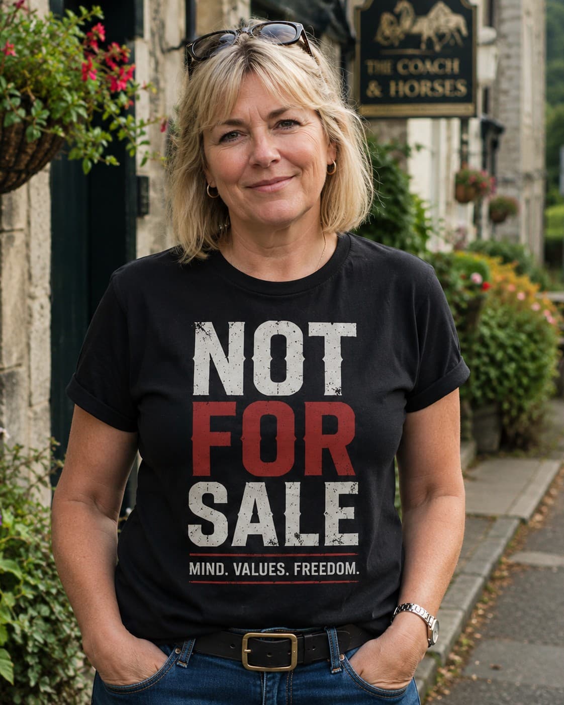 Not For Sale worn
