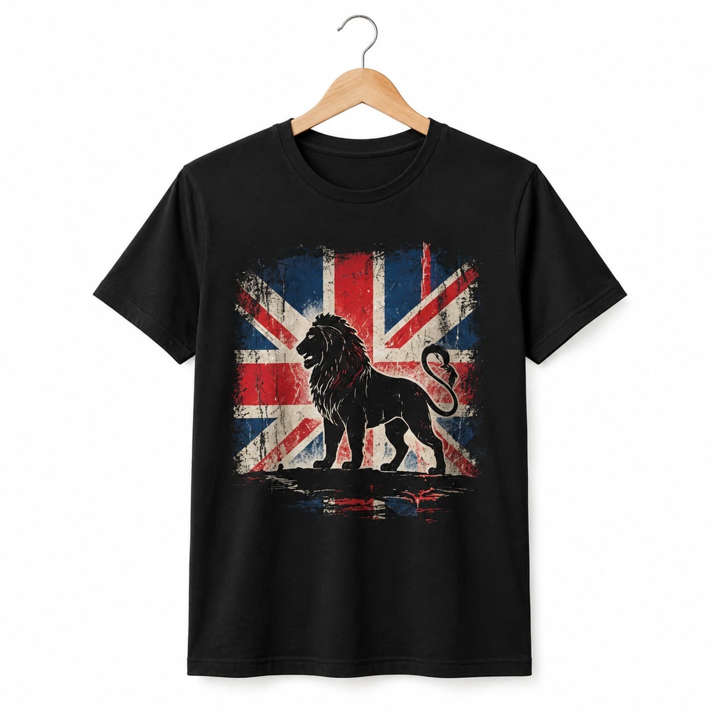 Pride of Britain t-shirt on a hanger