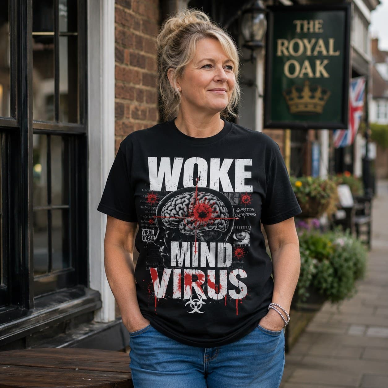 Woke Mind Virus worn